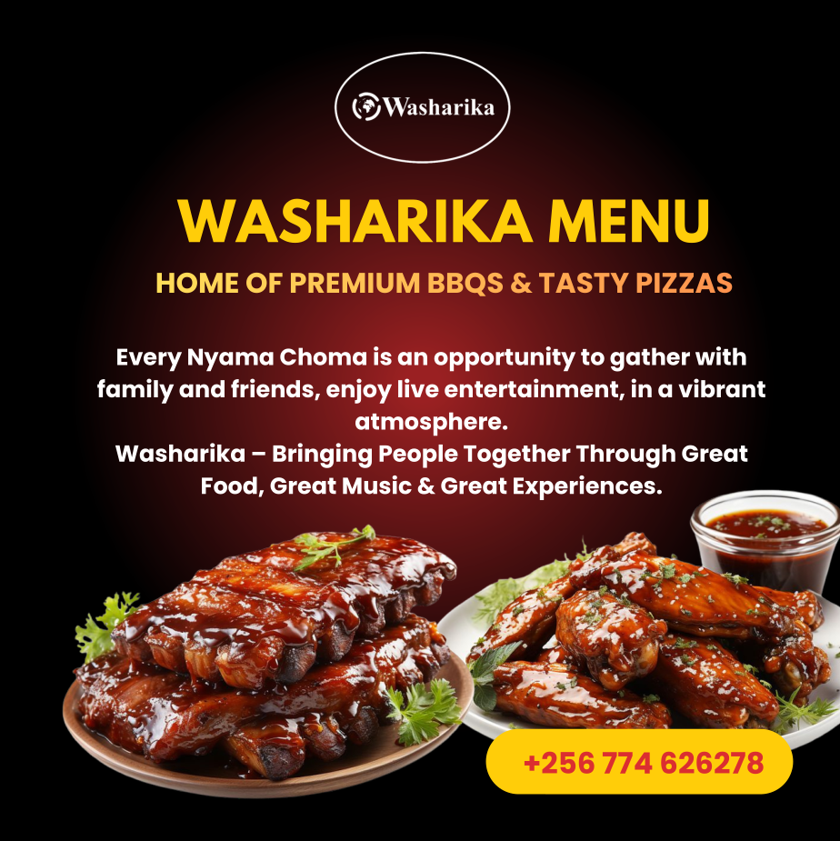 Washarika BBQ & Pizza Menu cover